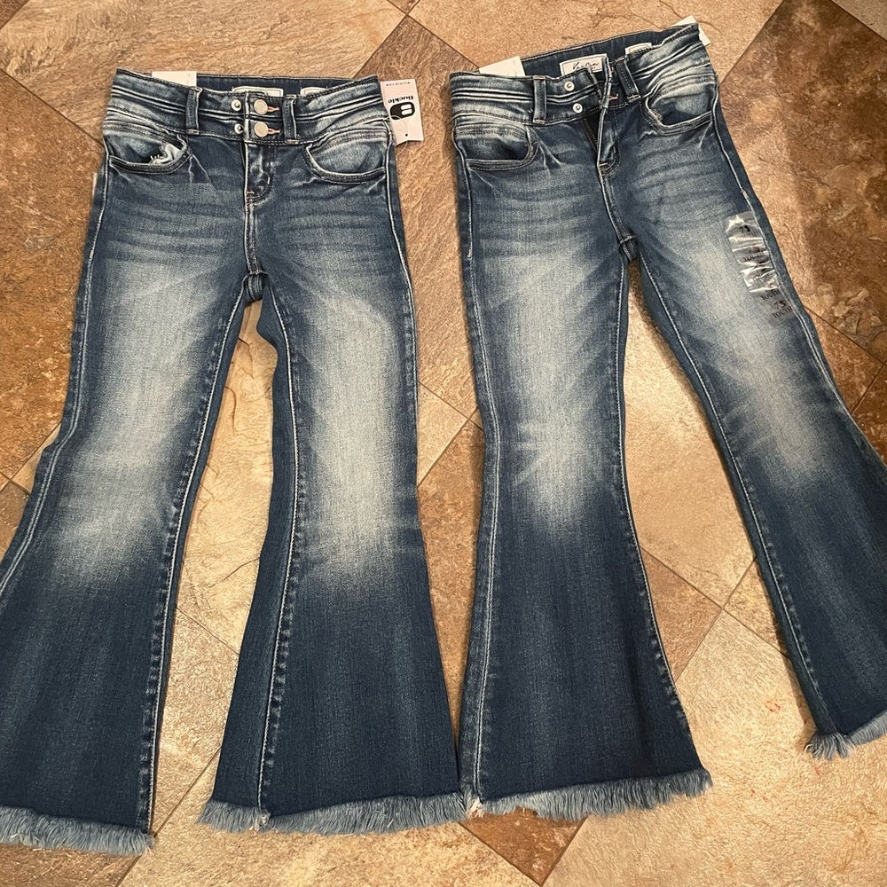 Buckle kids flare shirt size 7 jeans